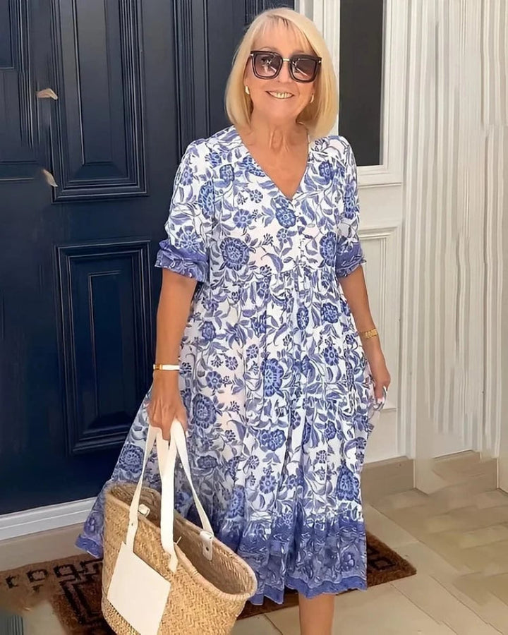 Madalyn - Floral V-neck Dress