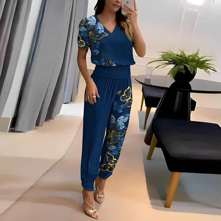 Anna - Trendy set with blouse and trousers