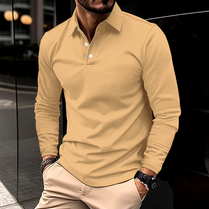 CHRIS | LONG SLEEVE POLO SHIRT
