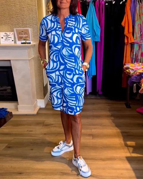Zarah™ l Kleid mit V-Ausschnitt
