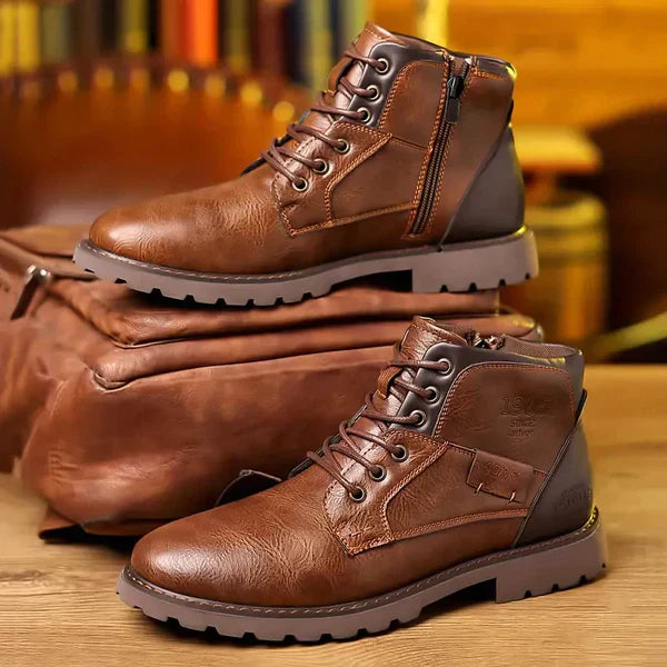 Jethro | lace-up boots made of robust leather