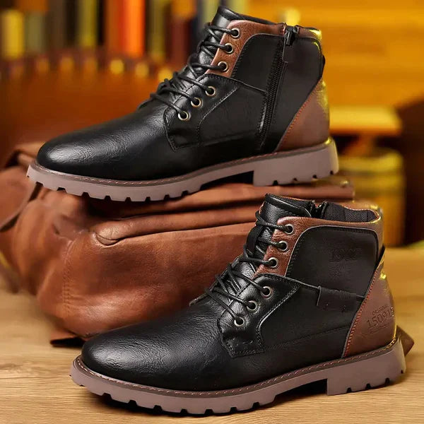 Jethro | lace-up boots made of robust leather