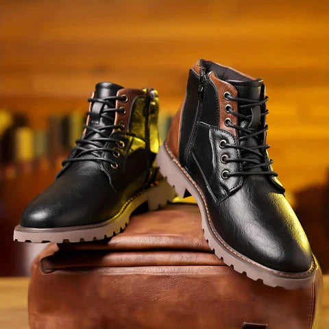 Jethro | lace-up boots made of robust leather