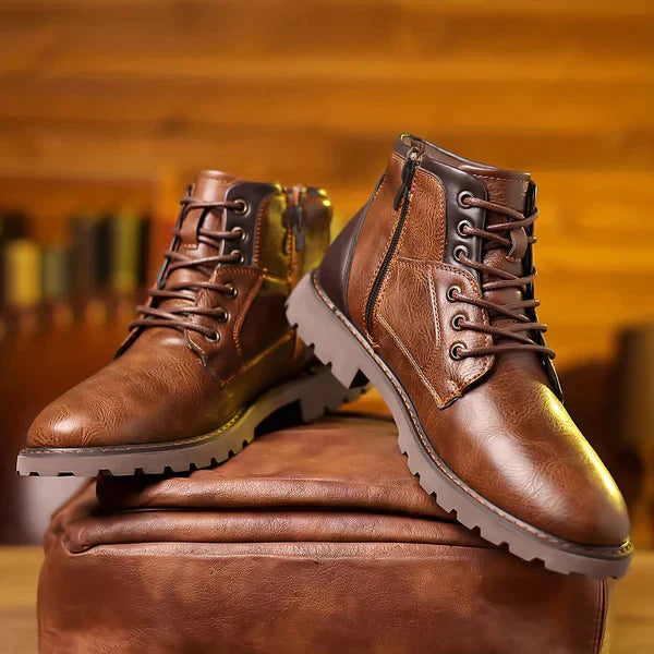 Jethro | lace-up boots made of robust leather