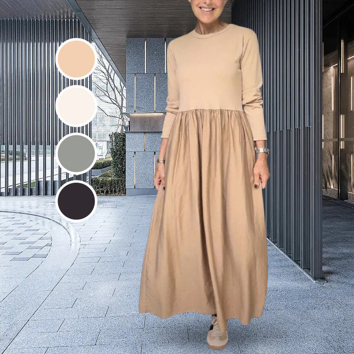 Beatrice™ | Long-sleeved knitted midi dress