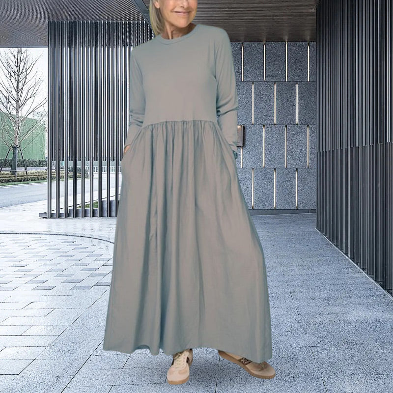 Beatrice™ | Long-sleeved knitted midi dress