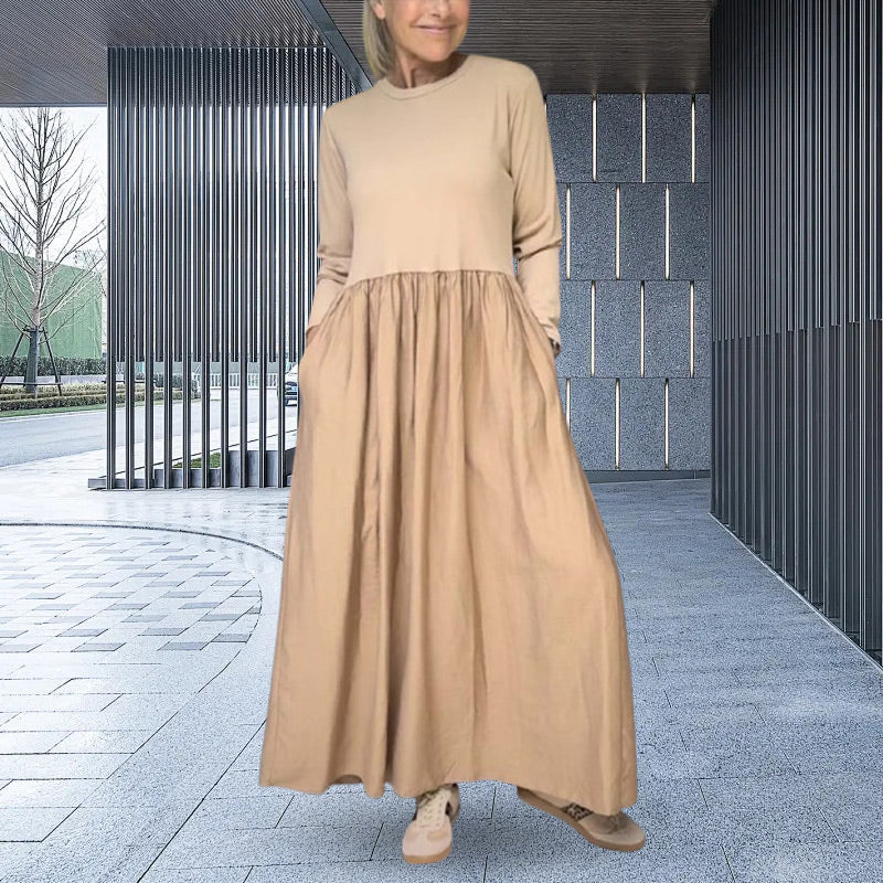 Beatrice™ | Long-sleeved knitted midi dress