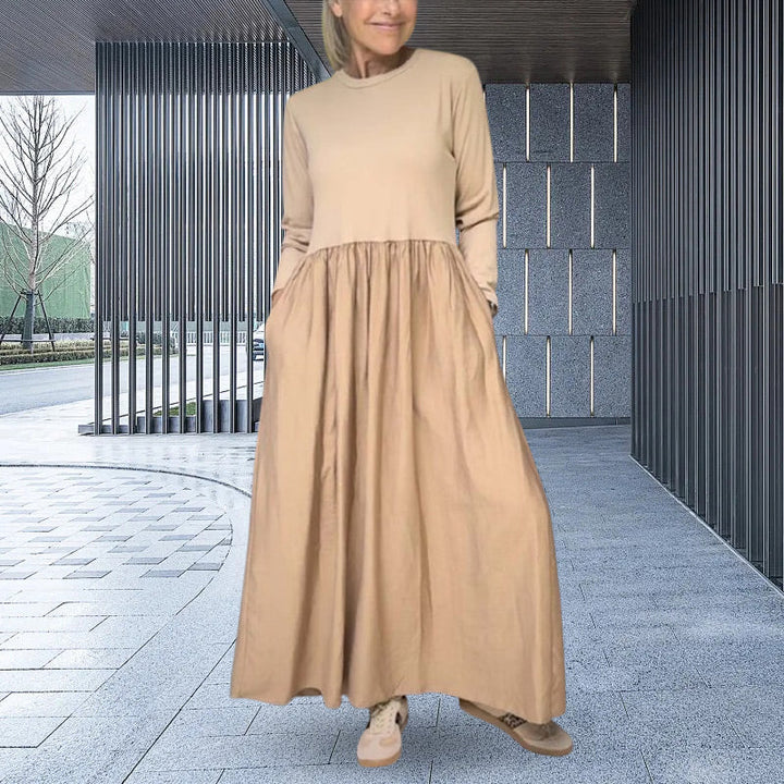 Beatrice™ | Long-sleeved knitted midi dress