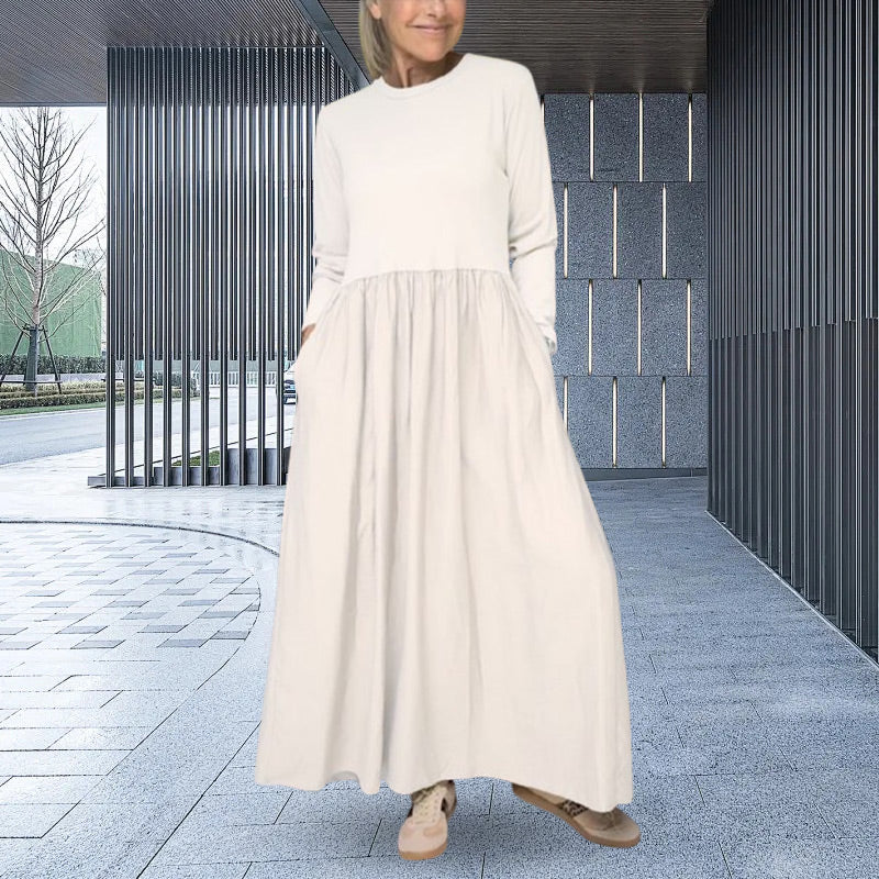 Beatrice™ | Long-sleeved knitted midi dress