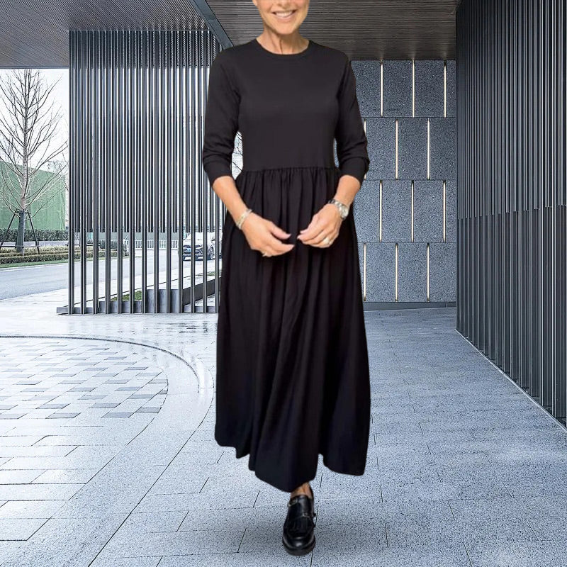 Beatrice™ | Long-sleeved knitted midi dress